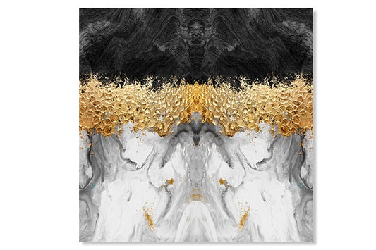 Tablou Canvas Abstract - Auriu Gri Si Negru TA21007