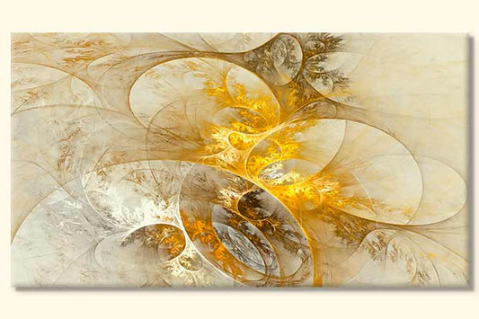 Tablou Canvas Abstract  - Galben Auriu TA45130