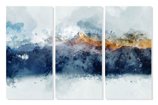 Tablou Canvas Abstract - Munte Albastru TA54311