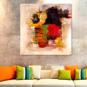 tablou living abstract dupa pictura culori 46128