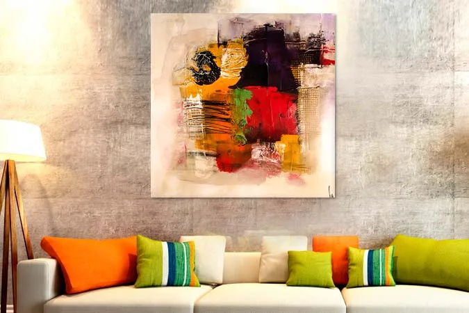 tablou living abstract dupa pictura culori 46128