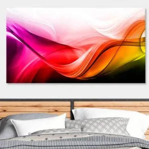 tablou dormitor abstract terapia culori