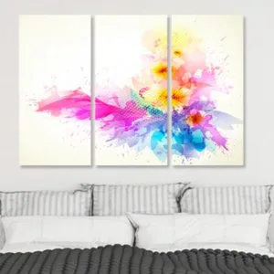 tablouri canvas dormitor flori vector 17762